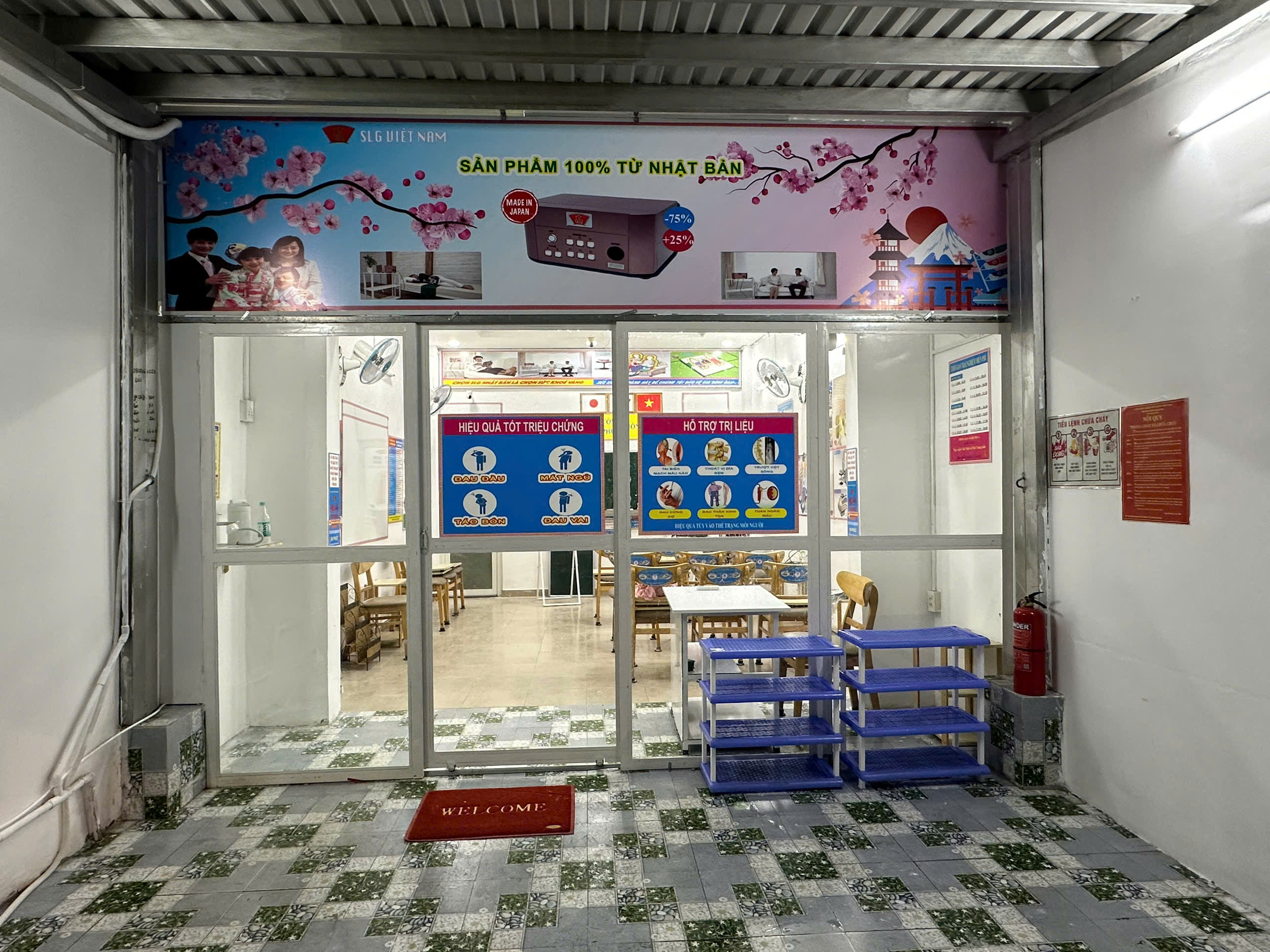 Khu vực trưng bày thiết bị GH11000 tại showroom Gò Vấp